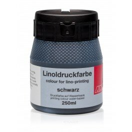 Lino verf 250ml zwart