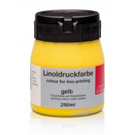 Lino verf 250ml geel