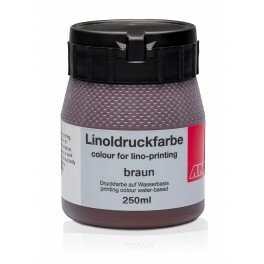 Lino verf 250ml bruin