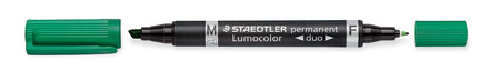 Staedtler Lumocolor permanent duo marker, groen