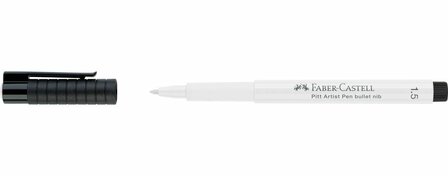 tekenstift Faber-Castell Pitt artist pen, wit