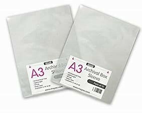 Artcare archival sleeves A3.  Pack of 10