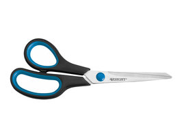 schaar Westcott Easy Grip 21cm RVS soft grip linkshandig