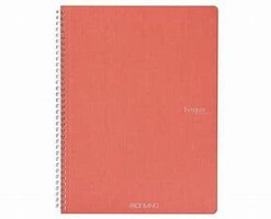 Fabriano Accademia schetsboek A4, 90gsm. Blanco. Ringband.  Perzik