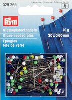Prym glaskopspelden, 30 x 0,6mm. 10 gr.